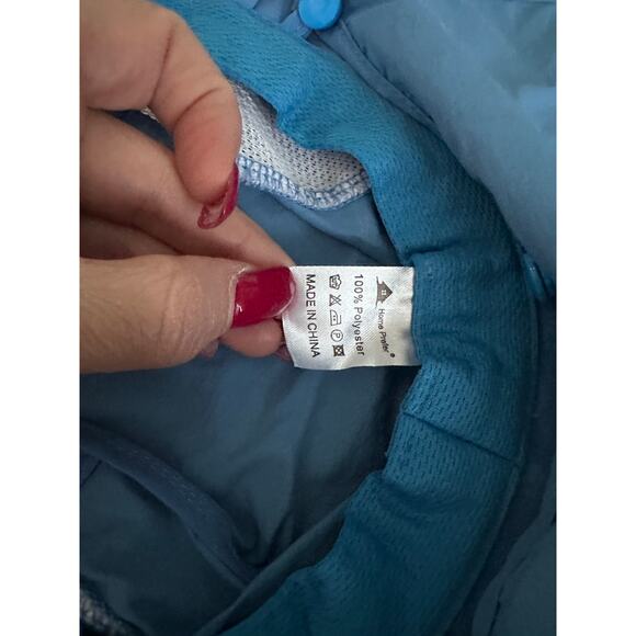 Home Prefer Outdoor Blue Sun Hat Wide Brim Mesh Fishing Hat with Neck Flap - Picture 3 of 4